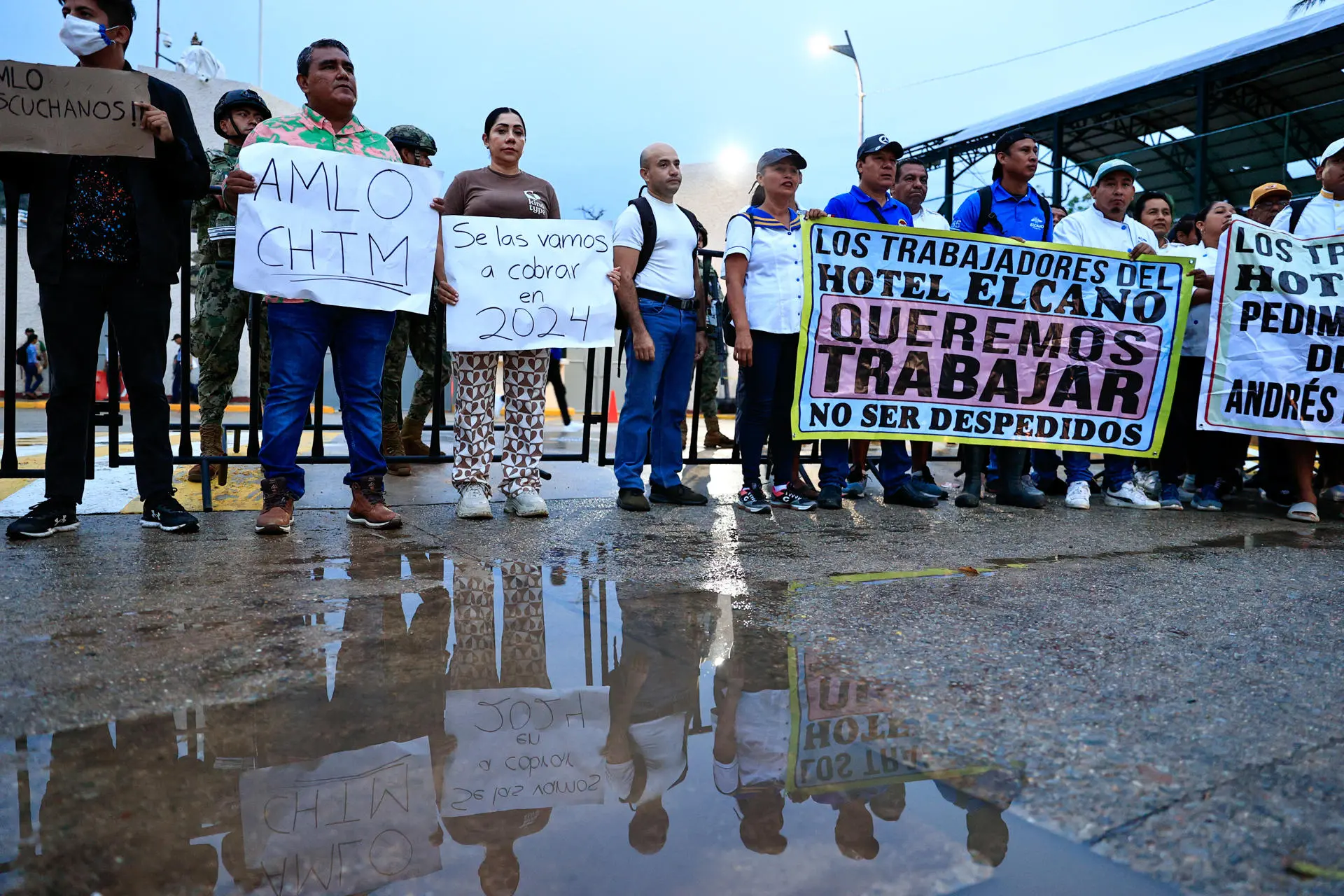 amlo protestas acapulco otis mananera