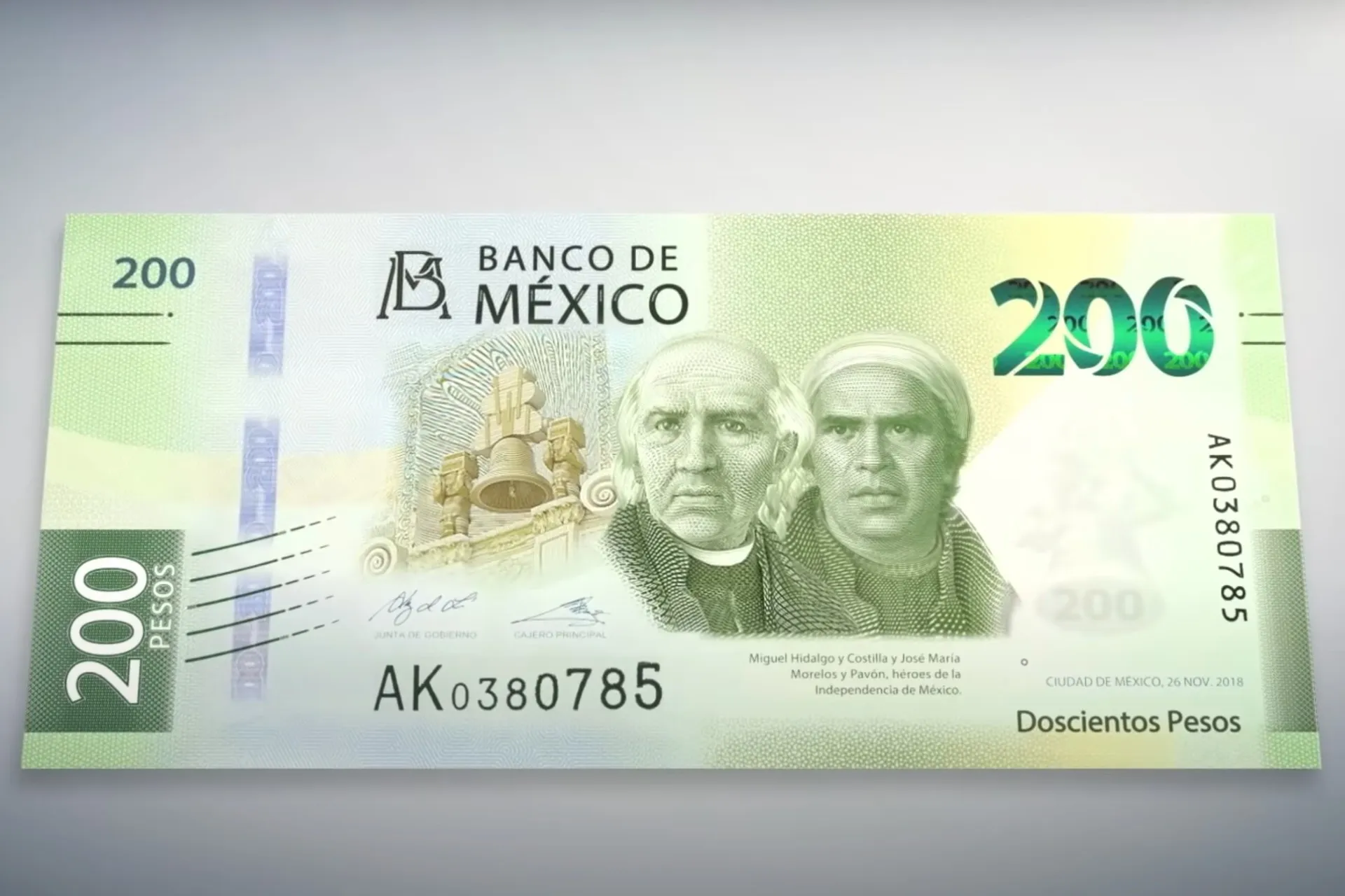 billete 200 pesos autonomia banxico 30 anos 2024