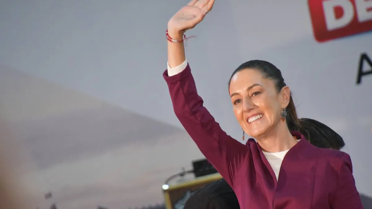 claudia sheinbaum en conmemoracion del triunfo electoral de amlo