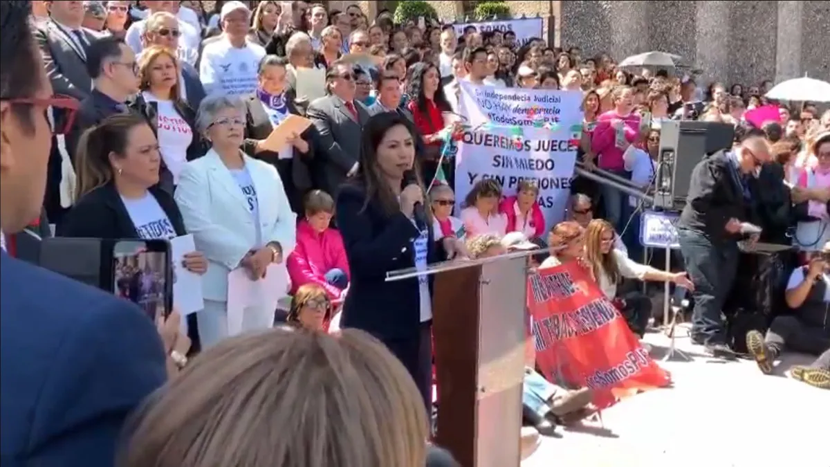 manifestacion de la jufed contra la reforma al poder judicial